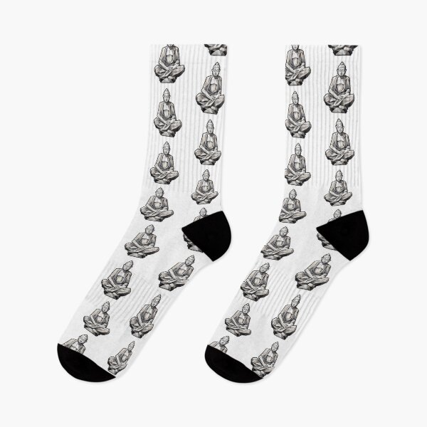 Item preview, Buddha Black White, Buddhist decor for your space designed and sold by MartynGrey.