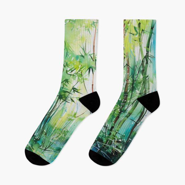 Item preview, Abstract Bamboo Beauty: Fluid Watercolor in Japan's Traditional Style designed and sold by aricutcia.