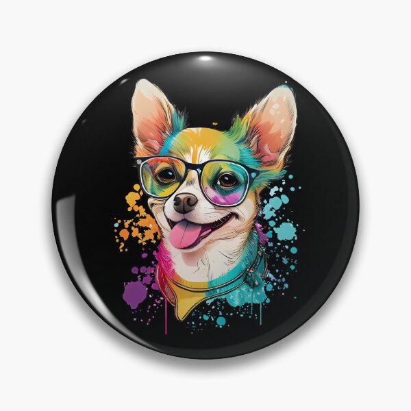 Item preview, Colorful Kawaii Chihuahua Hipster designed and sold by Leonardo Palumbo.