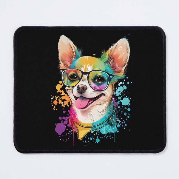 Item preview, Colorful Kawaii Chihuahua Hipster designed and sold by Leonardo Palumbo.