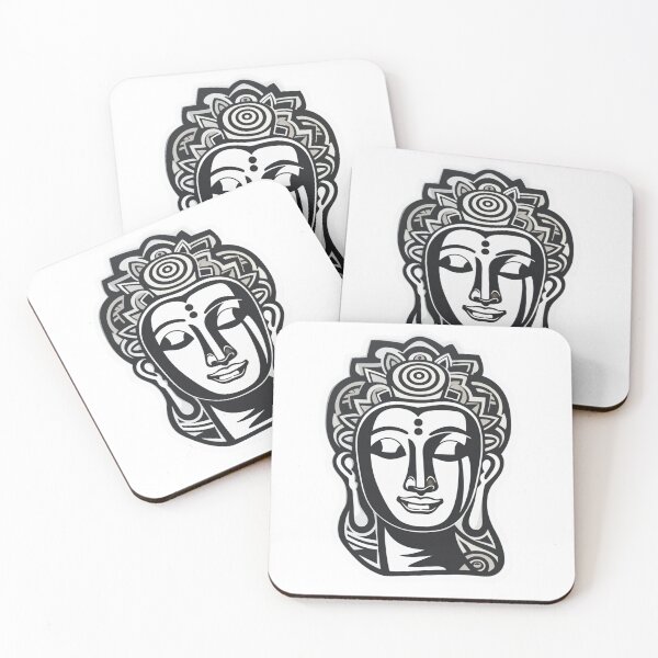 Item preview, Buddha Black White , Buddhist symbol , decor for your space designed and sold by MartynGrey.