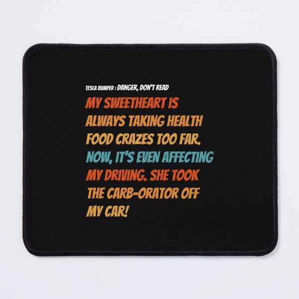 Item preview, Food Tesla Bumper designed and sold by VernaAbernathy.