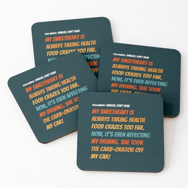 Item preview, Food Tesla Bumper designed and sold by VernaAbernathy.