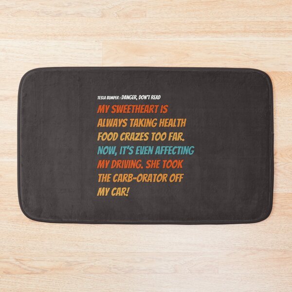 Item preview, Food Tesla Bumper designed and sold by VernaAbernathy.