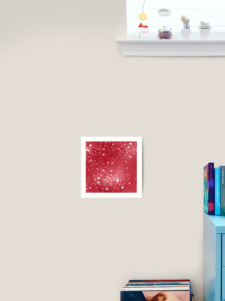 Thumbnail 2 of 3, Art Print, Christmas red pattern designed and sold by Riverside-Moon.