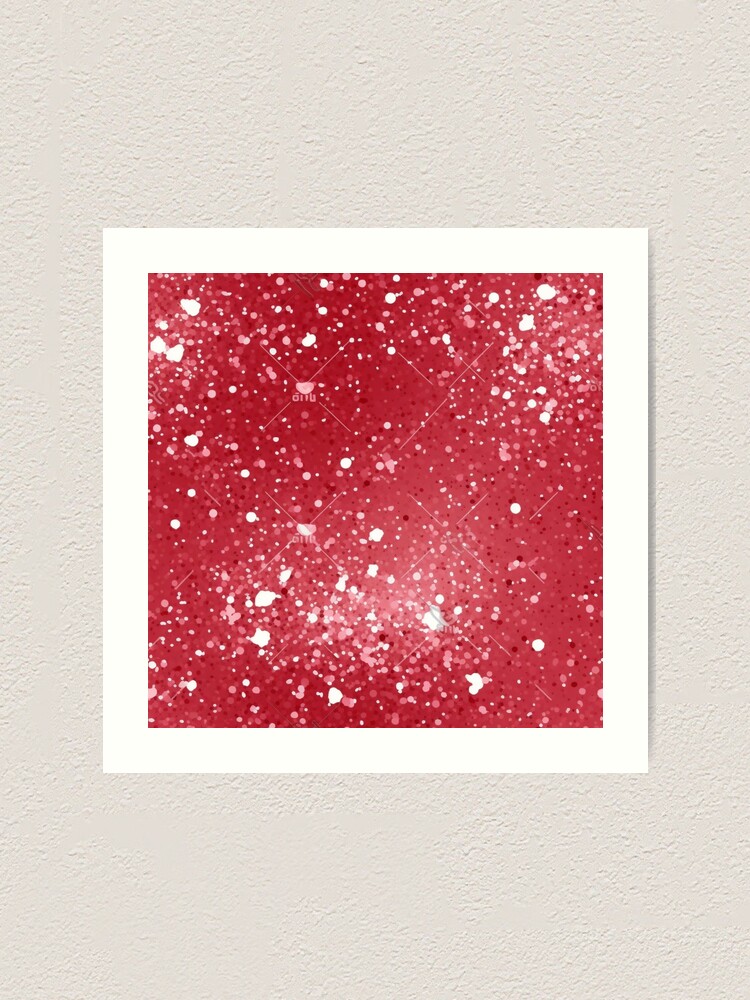 Thumbnail 1 of 3, Art Print, Christmas red pattern designed and sold by Riverside-Moon.