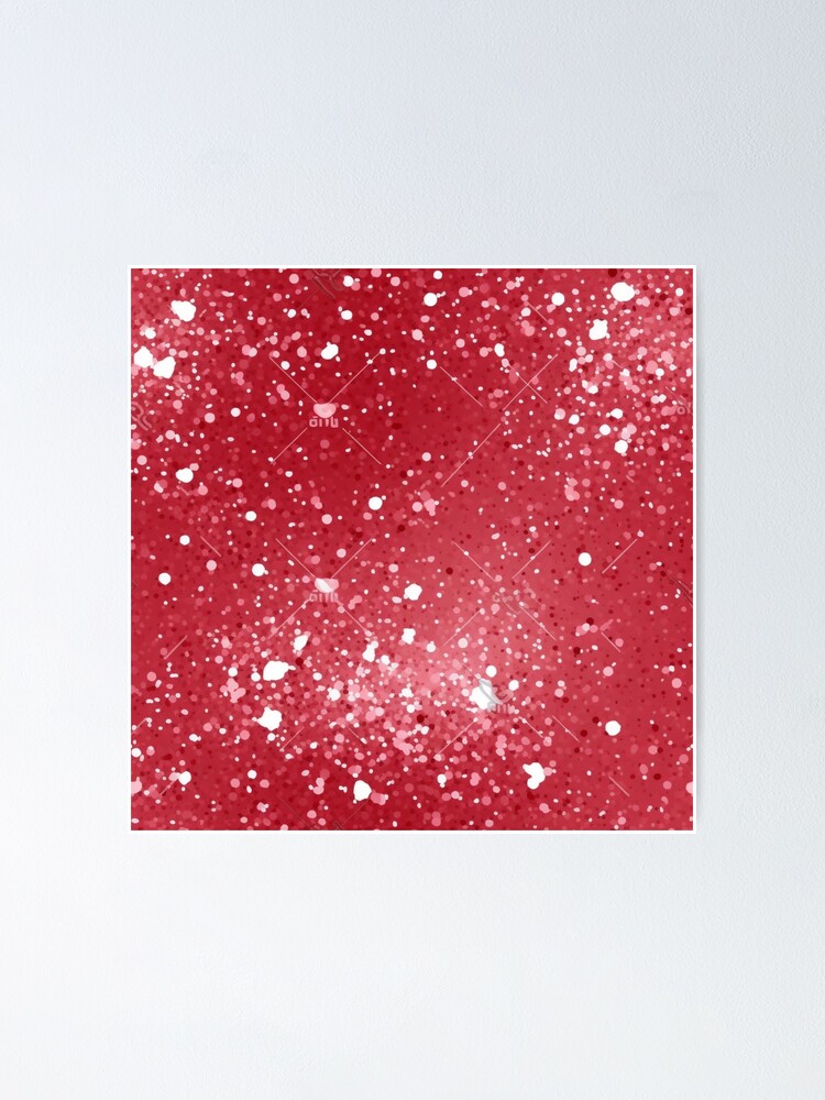 Thumbnail 1 of 3, Poster, Christmas red pattern designed and sold by Riverside-Moon.