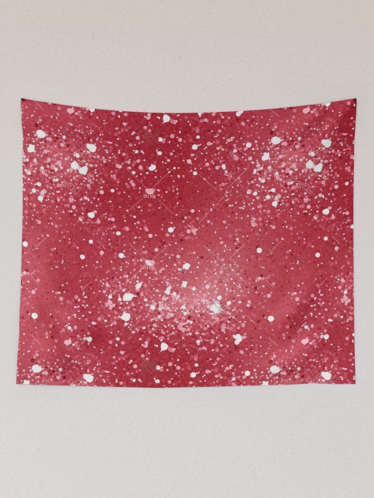 Thumbnail 2 of 3, Tapestry, Christmas red pattern designed and sold by Riverside-Moon.