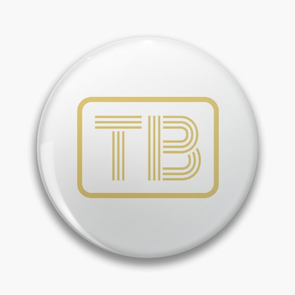 Artikelvorschau, TB-Initialen goldene geometrische Buchstaben entworfen und verkauft von Jeallan Designs.