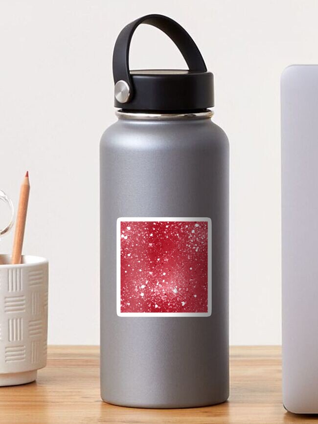 Thumbnail 1 of 3, Sticker, Christmas red pattern designed and sold by Riverside-Moon.