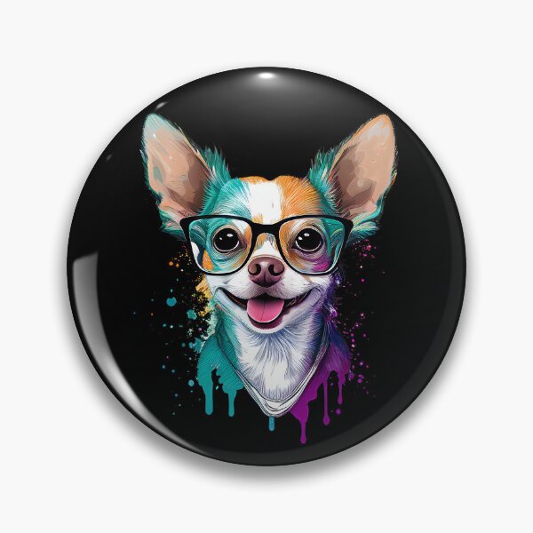 Item preview, Colorful Kawaii Chihuahua Hipster designed and sold by Leonardo Palumbo.
