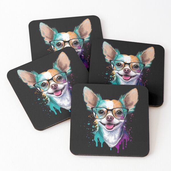Item preview, Colorful Kawaii Chihuahua Hipster designed and sold by Leonardo Palumbo.