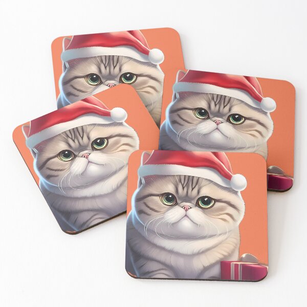 Item preview, Exotic Shorthair Kitten's Christmas Wish designed and sold by purrfect pattern.