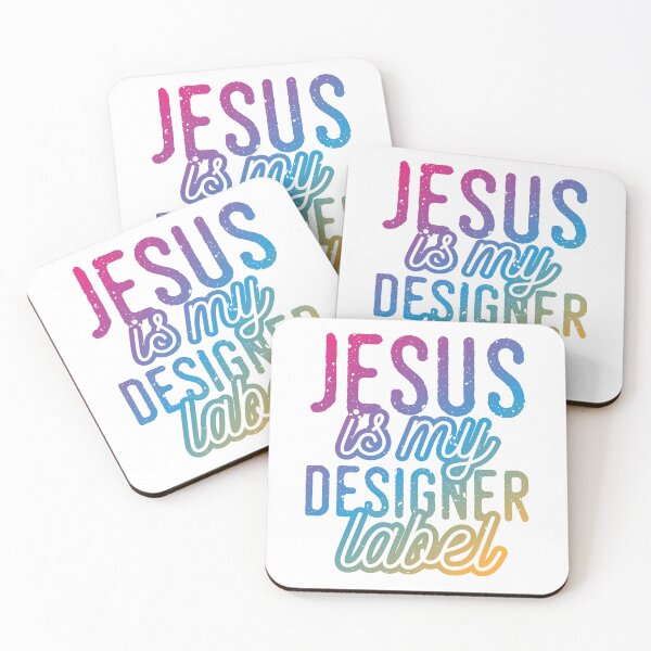 Item preview, Jesus is my Designer Colorful Label Christian Design designed and sold by Angela Cini.