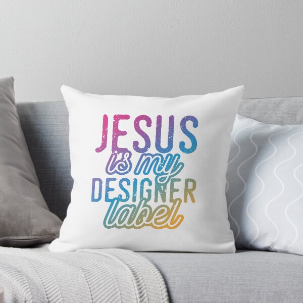 Item preview, Jesus is my Designer Colorful Label Christian Design designed and sold by Angela Cini.