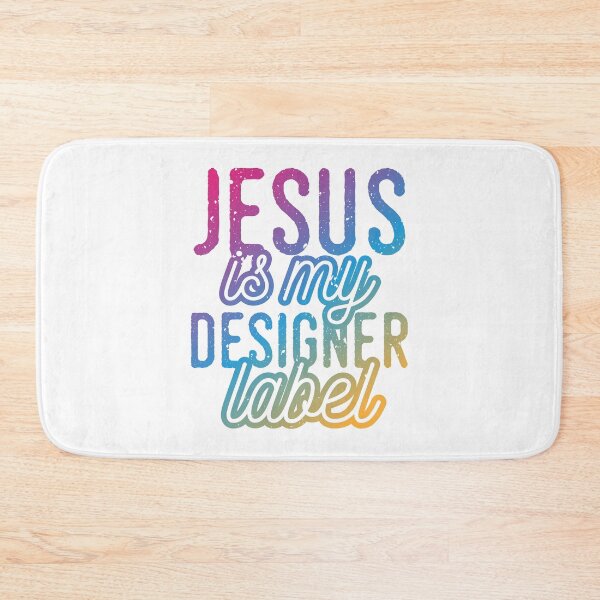 Item preview, Jesus is my Designer Colorful Label Christian Design designed and sold by Angela Cini.