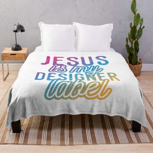 Item preview, Jesus is my Designer Colorful Label Christian Design designed and sold by Angela Cini.