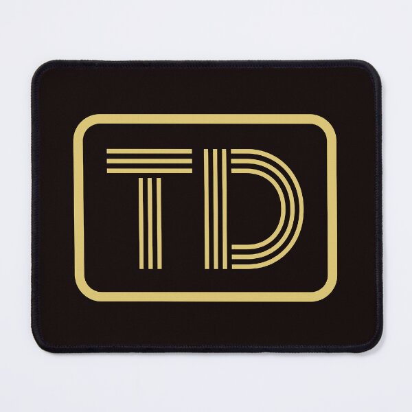 Item preview, TD Initials Gold Geometric Letters designed and sold by Jeallan Designs.