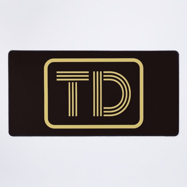 Item preview, TD Initials Gold Geometric Letters designed and sold by Jeallan Designs.