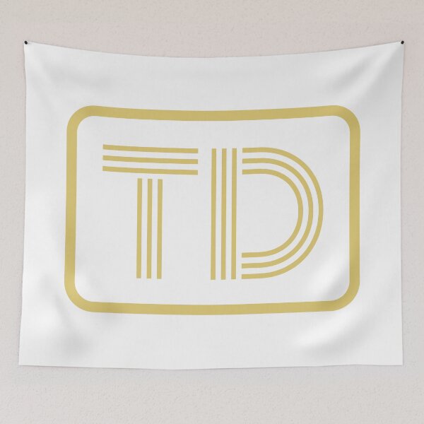 Item preview, TD Initials Gold Geometric Letters designed and sold by Jeallan Designs.
