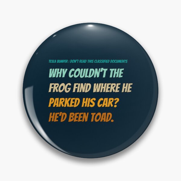 Item preview, Frog Tesla Bumper  designed and sold by VernaAbernathy.