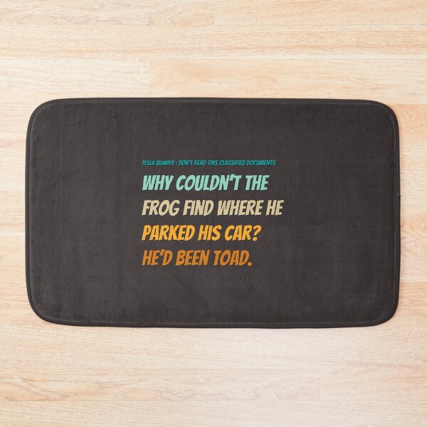 Item preview, Frog Tesla Bumper  designed and sold by VernaAbernathy.
