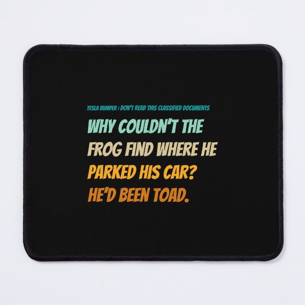 Item preview, Frog Tesla Bumper  designed and sold by VernaAbernathy.