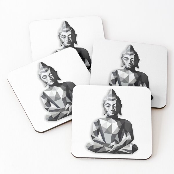 Item preview,  buddha Modern art 3D Black White statue designed and sold by MartynGrey.