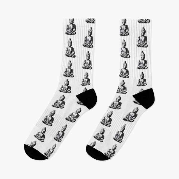 Item preview,  buddha Modern art 3D Black White statue designed and sold by MartynGrey.