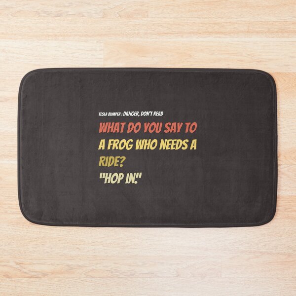 Item preview, Frog Tesla Bumper  designed and sold by VernaAbernathy.