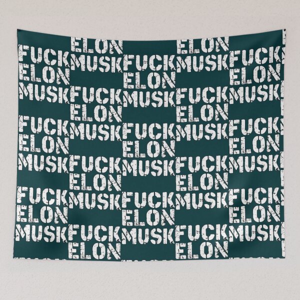 Item preview, fuck elon musk elontesla bumper designed and sold by VernaAbernathy.