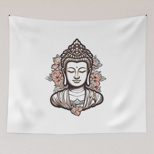 Item preview, Buddha Black White ,buddha Modern art , buddha Modern art home decoration designed and sold by MartynGrey.