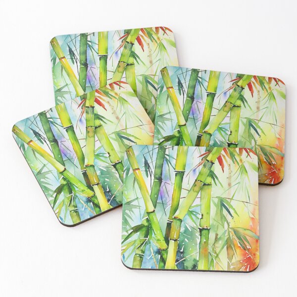 Item preview, Abstracted Bamboo Serenity: Fluid Watercolor in Traditional Japanese Style designed and sold by aricutcia.