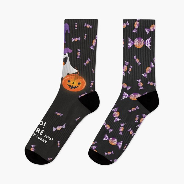 Item preview, Boo! Playful Halloween Ghost with Jack O' Lantern and Candy  designed and sold by Latoblooms.