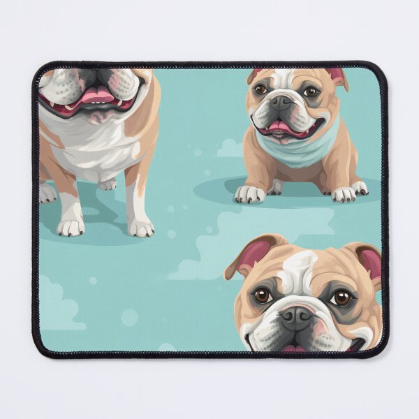 Item preview, A smiling bulldog radiates joy, warmth, and playful spirit. designed and sold by StrawberryJolly.