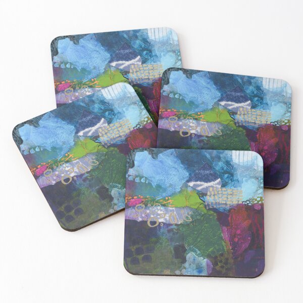 Item preview, Rich jewel toned abstract art designed and sold by Juli Hill.