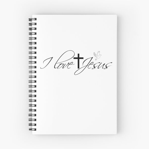 Item preview, I love Jesus with cross and dove designed and sold by Seelenretter.