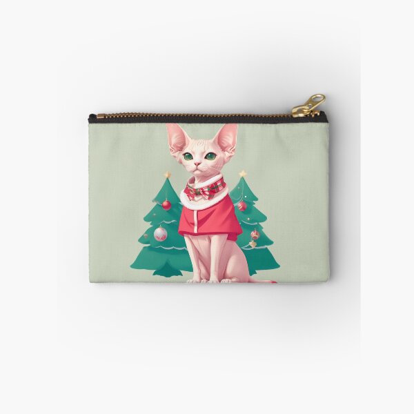 Item preview, Sphynx Cat in Santa Hat designed and sold by purrfect pattern.