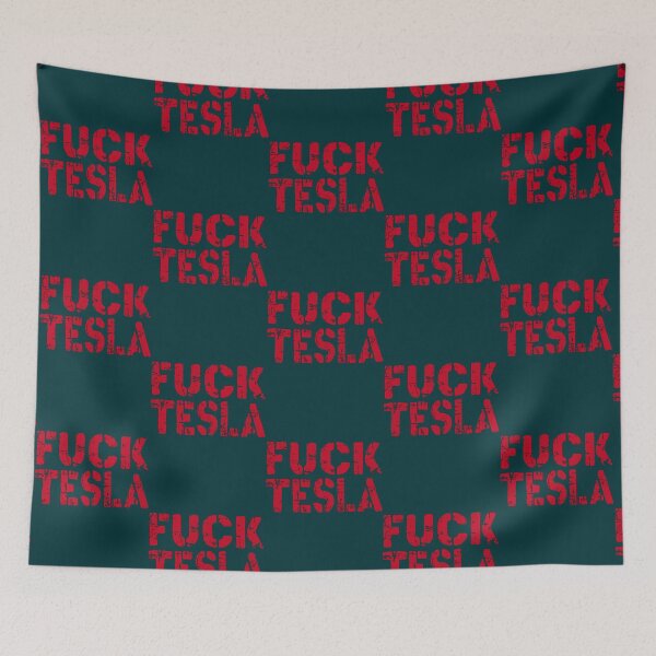 Item preview, fuck tesla tuck feslatesla bumper  designed and sold by VernaAbernathy.