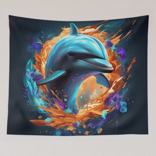 Item preview, “Miami Dolphins 2.0: The Future is Aqua” designed and sold by Art-Vortex-fr.