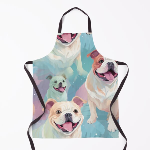 Item preview, A dreamy smiling bulldog exudes charm, warmth, and contentment designed and sold by StrawberryJolly.