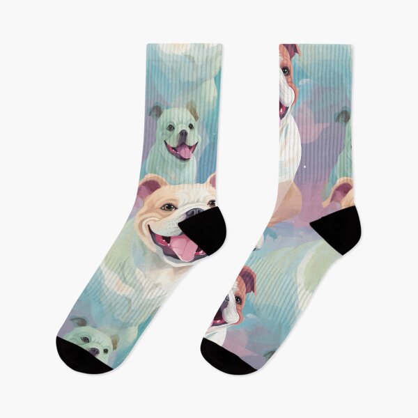 Item preview, A dreamy smiling bulldog exudes charm, warmth, and contentment designed and sold by StrawberryJolly.