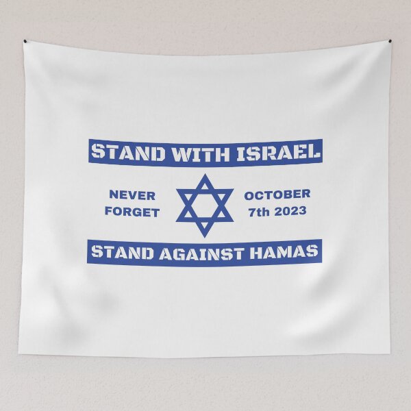 Item preview, Stand With Israel Stand Against Hamas Never Forget October 7 2023 designed and sold by theflandonian.