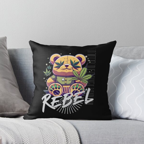 Aperçu de l'œuvre Rebelle Stoner Dopapod Ours avec moi Popart Pothead Style de personnage d'anime créée et vendue par ShopSunday.
