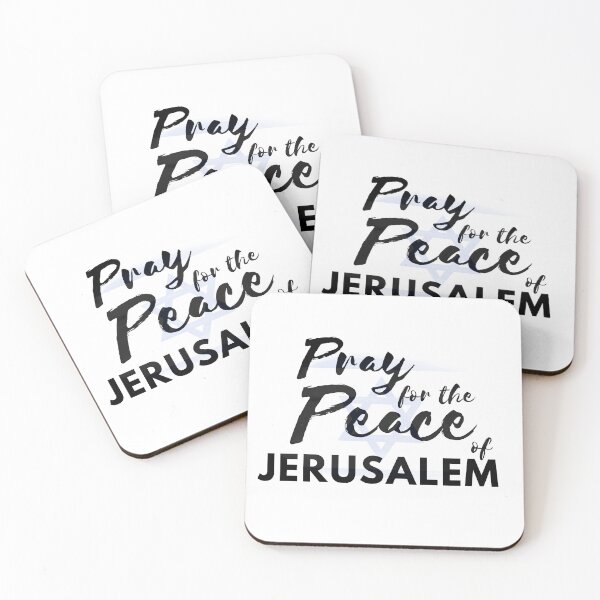 Item preview, Pray for the Peace of Jerusalem | Israel Flag overlaid with Psalm 122:6 designed and sold by WordsToArt.