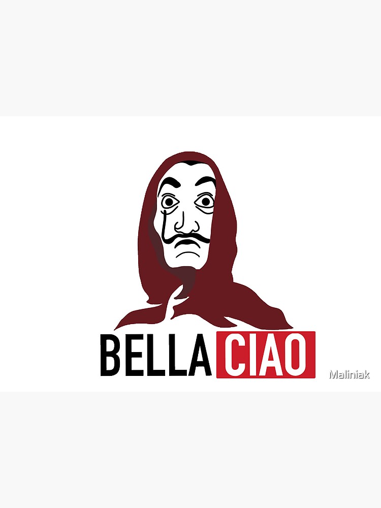 Money Heist Bella Ciao Sticker for Sale by Maliniak