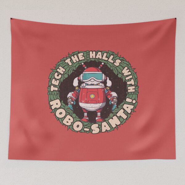 Item preview, Tech the Halls with Robo-Santa! No Boarder designed and sold by GrymGear.