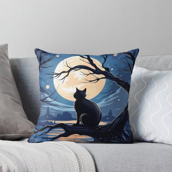 Item preview, Full moon & a cat designed and sold by Ludionyx.