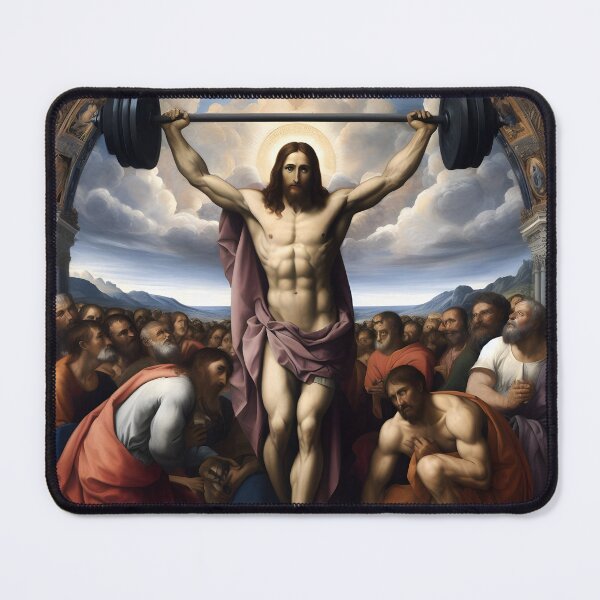 Item preview, “V-for-Victory”–Jesus, The Ultimate Deadlifter, Bench Presser, and Powerlifter designed and sold by ignasirus.