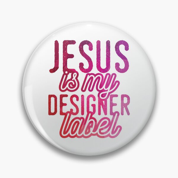 Item preview, Jesus is my Designer Colorful Label Christian Design designed and sold by Angela Cini.